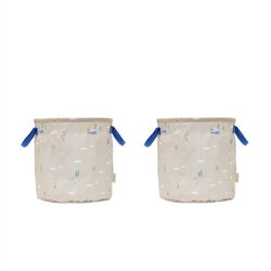 OYOY Mini Bež tekstilne dječje kutije za pohranu u setu 2 kom ø 32x32 cm Foxy – Cene