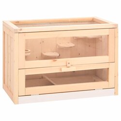  Kavez za hrčke 60 x 35,5 x 42 cm od masivne jelovine