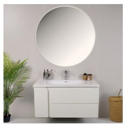 Hanah home Kupatilski ormarić sa umivaonikom i ogledalom (2 komada) Future Bianco Cene