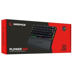 Rampage plower K60 black us support blue switch gaming Cene