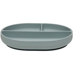 OYOY Mini Prašno moder silikonski otroški krožnik 17x21,5 cm Enkei – Cene