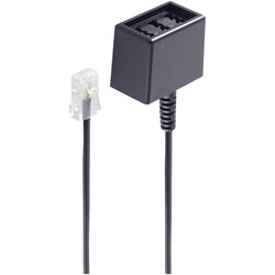 Shiverpeaks isdn adapter [1x RJ45 vtič 8p4c - 1x ženski konektor tae-nfn] 0.15 m črna, (20411206) Cene