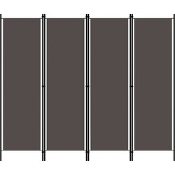 vidaXL Sobna pregrada s 4 panela antracit 200 x 180 cm Cijene