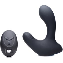 Alpha-Pro 10X P-PULSE Taint Tapping Silicone Prostate Stim with Remote Cene