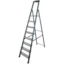 Krause Monto Stojeće ljestve s gazištem (Aluminij, 8 stepenica, Radna visina: 3,7 m) Cene