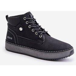 Big Star Lace-up men's ankle boots Big Star Hi-Poly System black Cijene