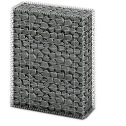 vidaXL Gabion košara s pokrovi pocinkana žica 100 x 80 x 30 cm Cene