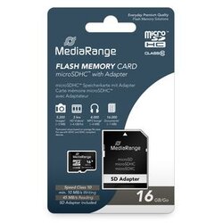 Mediarange MEMORIJSKE KARTICE MICRO SDHC/16GB CLASS 10/+SD ADAPTER MR958 memorijska kartica Cene