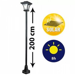 Zelux Vrtna stoječa solarna svetilka 200cm s PIR senzorjem gibanja Cene