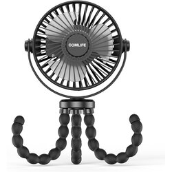 COMLIFE prenosni USB ventilator s fleksibilnim stojalom in LED-lučjo Cene