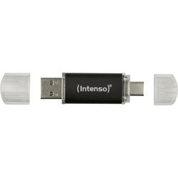 Intenso USB Flash drive 64GB, USB 3.2, USB-C, USB-A, Twist Line - USB3.2-64GB/Twist Line Cene
