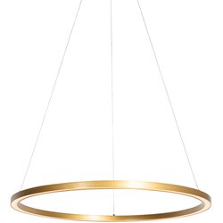 QAZQA Professional Zlata viseča svetilka 80 cm, vključno z LED, 3-stopenjsko zatemnitvijo - Girello Cene