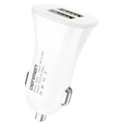 Denmen auto punjač DZ06 2xUSB fast 3/1A/ bela Cene