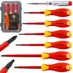 Powermat IZOLIRANI SET ODVIJAČA ZA ELEKTRIČARE 1000V, 7-DIJELNI (KUTIJICA) PM-ZW-7ZI Cijene