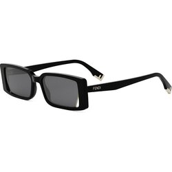 Fendi Way Black Rectangular Sunglasses - ONE SIZE (53) Cene