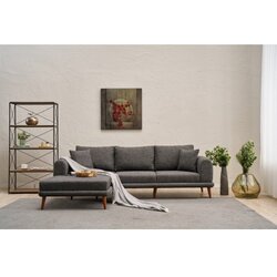 Atelier Del Sofa ugaona garnitura seren left anthracite Cene