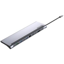 Vention Multi-function USB-C to HDMI VGA USB-C Gen 1 USB 3.0x2 USB 2.0 RJ45 SD TF TRRS 3.5mm PD Docking Station 0,25m Cene