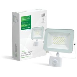 Greentech LED reflektor sa senzorom Green Tech 2550 lm, 30W, 6500K, IP65, bijeli Cene