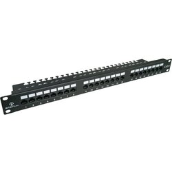 ALANTEC PK001 UTP cat.6 patch panel, 24 LSA ports with 1U 19 shelf Cene