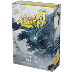 Arcane Tinmen Dragon Shield 60 Japanese Dual Sleeves - Snow Matte Cene