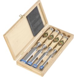 Kirschen Firmer Chisel Set 4pcs 1141 HK in Wooden Box 1141000 Cene