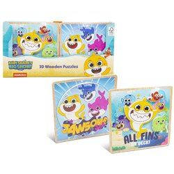 Nickelodeon Drvene puzzle 3D Baby Shark Cene