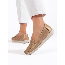 Shelvt Women's Gold Loafers Cijene