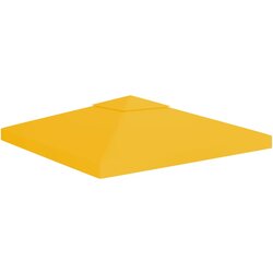 vidaXL Pokrov za sjenicu s 2 razine 310 g/m² 3 x 3 m žuti Cijene