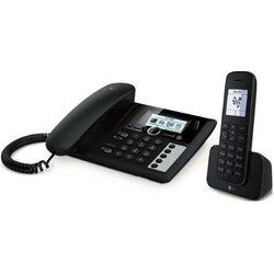 Telekom Deutschland Sinus PA 207 Plus 1 Analog /DECT telephone Caller ID Black Cene