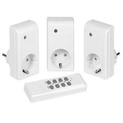Vivanco set od tri utičnice + wireless remote sa RF kontrolom, 1000W, white 26551 Cene