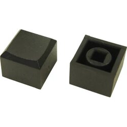 Cliff Pritisni gumb, crne boje (D x Š x V) 12.2 x 12.2 x 10 mm CP3433 1 kom. Cene