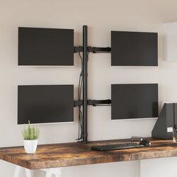 vidaXL Nosač za monitor crni čelični VESA 75/100 mm Cijene