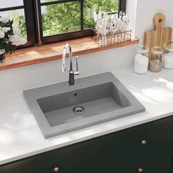 Furnova Granitni umivalnik 600x450x120 mm siv, (21912002) Cene