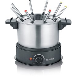 Severin FO 2470 Fondue-Set Edelstahl, 8 Gabeln, 1500 Watt Cene