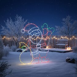 LUCA LIGHTING Božična stoječa svetilka Božiček 117cm vklj. LED s časovnikom IP44 - Pax Cene