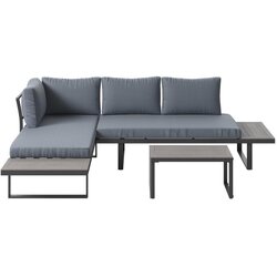 Ambia Garden LOUNGE GARNITURA tkanina aluminij Cene