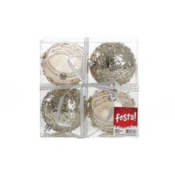 Festa novogodišnje kugle/ Special zlatne/ set 1/4 Cene