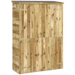 vidaXL Vrtna lopa za orodje 123x45x171 cm trdna borovina, (20958736) Cene
