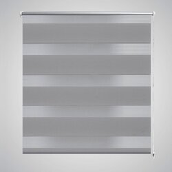 vidaXL Rolo sive zavjese sa zebrastim linijama 80 x 150 cm Cijene