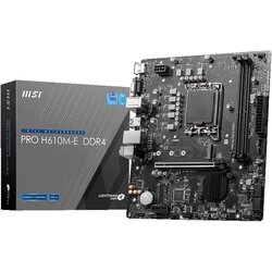 MSI PRO H610M-E DDR4, Micro-ATX, Socket 1700, Dual Channel DDR4 3200(OC)MHz, 1x PCIe x16 slots, 1x M.2 slots, 1x HDMI, 1 x VGA, Cene