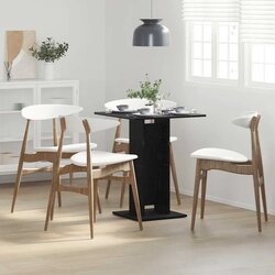 Bistro stol crni hrast 60x60x75 cm inženjerski drvo - Crni hrast Cijene
