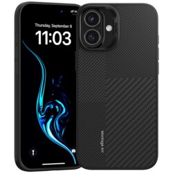 Benks Montage Magnetic Armor Pro kevlar metalni okvir 600D Case za iPhone 16 Plus crna Cene
