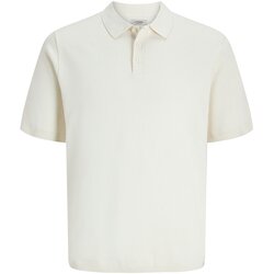 JJ Rebel Muška majica JREBCALLUM KNIT POLO SS SN, Prljavo bijela Cijene