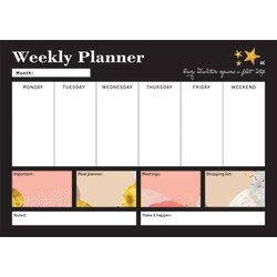 Grupo Erik Editores S. L. Glitter - Stoni planer A3 - Glitter, Gold, Week To View Cene