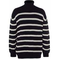 Trendyol Sweater - Dark blue - Oversize Cene