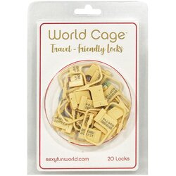 World Cage Travel Friendly Locks for Chastity Devices 20 pcs Cene
