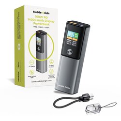 Promate MOBILE ORIGIN 100W PD 14000MAH POWERBANK PARA APPLE MACBOOK USB-C + USB-A 3, (5000261351) Cene