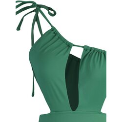 Trendyol swimsuit - Green - Plain Cene