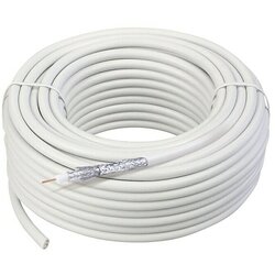 SCHWAIGER Koaksialni kabel (25 m, Bele barve, 115 dB, 75 Ω) Cene