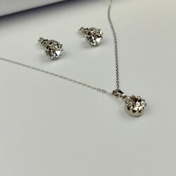 ALP crystal Set ogrlica i minđuše SSS3939FRP, Srebrne boje Cene